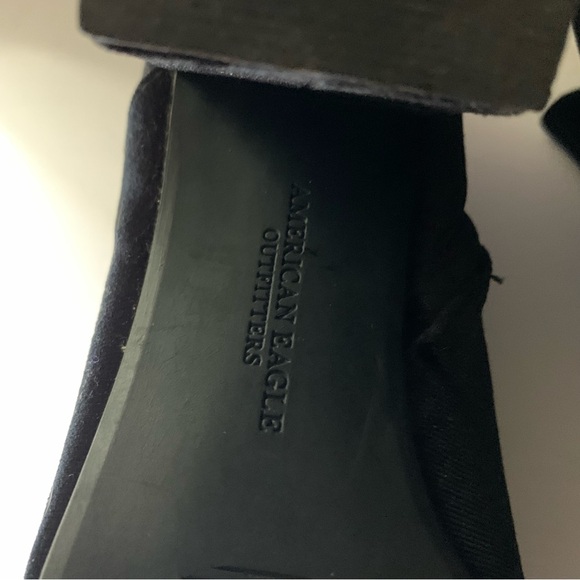 Americans Eagle Outfitters Black Velvet Ankle Booties Ladies Size 8 - Picture 7 of 8